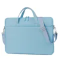 Borsa per computer portatile azzurro chiaro 15.6 pollici con tracolla per donna e uomo - Blu