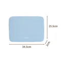 Hellblaue gesteppte Laptoptasche 14 15.6 Zoll minimalistische Computer Aufbewahrung Tasche - 14 Zoll / Blau
