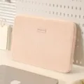 Rosa Kord Laptop Hülle für 14 15.6 Zoll Notebook Schutzhülle, leichte Laptoptasche für Reise. - 14 Zoll / Rosa