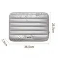 Silberne gepolsterte Laptoptasche 14 Zoll Daunentuch Notebooktasche mit Reissverschluss - 14 Zoll / Silber