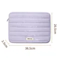 Gesteppte Laptoptasche für 14 Zoll ultraleichte tragbare Notebookhülle in Lila Laptoptasche - 14 Zoll / Lila