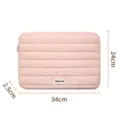 Rosa Puffer Laptop Hülle 14 Zoll gepolstert gesteppt süße Laptoptasche wasserdicht. - 13.3 Zoll / Rosa