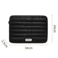 Schwarze Puffer Laptop Hülle 14 Zoll gepolsterte Tasche wasserdicht leicht tragbare Tasche - 13.3 Zoll / Schwarz