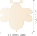 Holz Bienen Rohling Bastelstück Detail mit präzisen Maßen und glatter Holzoberfläche. - Biene / 20 Stück Set