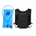 Black running hydration vest backpack with water bladder for outdoor sports hiking marathon - Black with Water Bag
