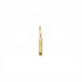 Ciondolo barra placcato oro 14k minimalista collana moda accessorio gioiello fascino - Lettera I / Oro
