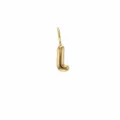 Ciondolo lettera L dorato minimalista acciaio inossidabile placcato oro 14k collana DIY - Lettera L / Oro