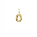 Ciondolo con lettera O color oro 14K minimalista DIY collana in acciaio inossidabile - Lettera O / Oro