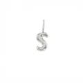 Ciondolo lettera S argento gioiello moda minimalista accessorio donna elegante charm metallico - Lettera S / Argento