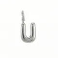 Ciondolo lettera U argento charm alfabeto chic minimalista per collana DIY elegante e moda. - Lettera U / Argento