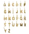 Ciondoli Lettere Gonfie Oro 14K Set Alfabeto A-Z Collane Iniziali Gioielli Fai da Te - Set di 26 / Oro