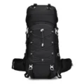 Maύρο σακίδιο ορειβασίας εξωτερικού χώρου, μεγάλη χωρητικότητα για ταξίδι παραλλαγή. - 46L / Μαύρο
