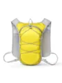 Yellow running vest backpack, breathable mesh hydration pack for outdoor hiking and marathon sports. - Yellow