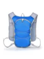 Lightweight breathable running vest backpack for outdoor sports marathon cycling hiking. - Blue