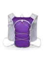 Lightweight purple running hydration vest backpack for outdoor sports, marathon and cycling. - Purple