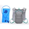Outdoor running hydration backpack vest with water bladder for marathon cycling hiking - Gray with Water Bag