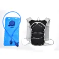 Running vest backpack with hydration bladder, breathable mesh sports backpack for outdoor hiking. - Black with Water Bag