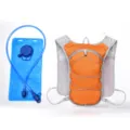 Running hydration vest backpack with water bladder for outdoor marathon hiking cycling sports. - Orange with Water Bag