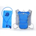 Running hydration vest backpack with water bladder for outdoor marathon cycling hiking. - Blue with Water Bag
