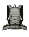 Grey outdoor sports backpack, waterproof hiking climbing trail running hydration pack variant. - Gray