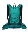 Water-repellent outdoor sports backpack, teal hydration pack for hiking, cycling, and trail running. - Green