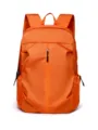 Orange lightweight waterproof foldable outdoor backpack casual daypack travel sports fitness bag - Orange