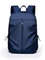 Dark blue lightweight waterproof outdoor travel sports backpack, large capacity daypack. - Blue