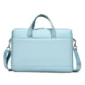 Borsa per laptop azzurro elegante borsa da lavoro tracolla leggera valigetta portatile - Taglia S / Azzurro