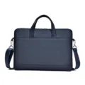 Dunkelblaue Laptoptasche, stilvolle Business-Schultertasche mit Griff für Arbeit und Reisen. - S / Dunkelblau