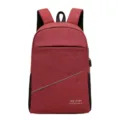 Red waterproof large capacity travel backpack for men and women, business computer school bag. - Red
