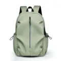 Casual minimalist sage green backpack for men and women lightweight large capacity daily use - Bean Green