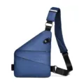 Αδιάβροχη Ανδρική Τσάντα Sling Casual Σπορ Στήθους Μόδας Crossbody Τσάντα Ελαφριά Στυλ - Dexitá Plevrá / Μπλε
