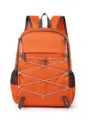 Casual sports foldable backpack lightweight travel rucksack for outdoor hiking camping use daily. - Orange
