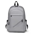 Mochila gris minimalista para viajeros, bolso informal de negocios con compartimentos. - Gris