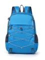 Lightweight Foldable Travel Backpack Casual Sports Daypack Water Resistant Blue Color. - Light Blue