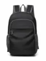Black foldable outdoor backpack, lightweight waterproof travel daypack with mesh pockets for sports. - Below 20L / Black