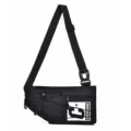Borsa a tracolla sportiva casual marsupio leggero per ciclismo all'aperto viaggi e uso quotidiano. - Nero