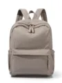 Lockerer Cord Rucksack für Studenten, stylischer Alltags-Schulranzen mit viel Platz. - Khaki