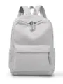 Cordsamt Rucksack offwhite Freizeit Schultasche Aesthetisch Vintage Daypack fuer Damen - Gebrochenes Weiß