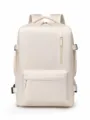 Minimalistische grote reisrugzak voor dames, lichtgewicht en multifunctionele dagelijkse tas. - Broken Wit