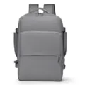 Γκρι casual σακίδιο πλάτης για laptop μεγάλης χωρητικότητας, ιδανικό για σχολείο και ταξίδια. - Γκρι