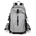 Grijs outdoor wandelrugzak duurzame reizen sport dagrugzak voor heren en dames - Geen Logo / Lichtgrijs