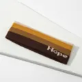 Cinta para el pelo deportiva de punto a rayas retro absorbente de sudor para yoga fitness. - Caqui y café Hope
