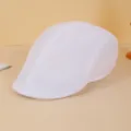 Casquette plate blanche classique en filet pour homme, chapeau d'été respirant pour extérieur. - Taille unique / Blanc