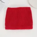 Red knitted neck warmer winter thermal snood windproof scarf for outdoor cycling daily wear. - No. 14 Red Fine Cables