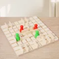 Wooden board game for kids, logic thinking strategy toy with wooden pieces and maze walls for fun. - Regular Fit