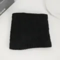 Schwarzer Strick-Halswärmer, gefütterter Thermoschal für Winter Outdoor-Radfahren und Freizeit. - Nr. 12 Schwarz Groß Diamant