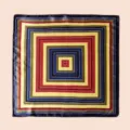 Buntes, quadratisches Seidentuch mit geometrischem Muster, stilvolles Karriere-Halstuch. - #29 Mehrfarbige Quadrate 60