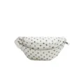 Sac banane à pois blancs élégant sac de poitrine décontracté pour voyage et travail - Blanc