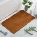 Alfombra de baño marrón suave absorbente antideslizante para ducha y aseo en casa - 40x60cm / Champán